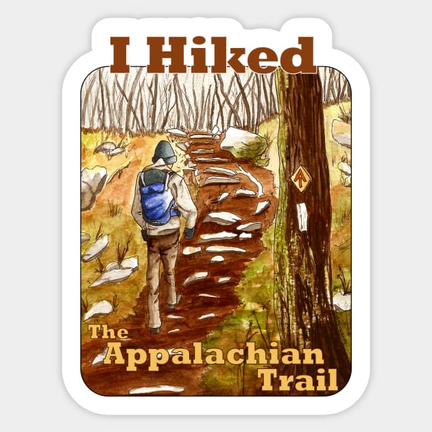 I Hiked The Appalachian Trail Sticker by MMcBuck